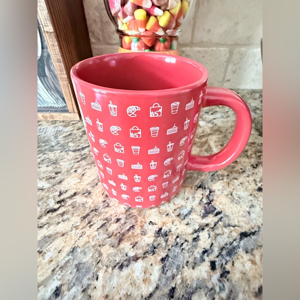 85 Degrees Bakery Cafe 12oz Red Coffee Ceramic Mug